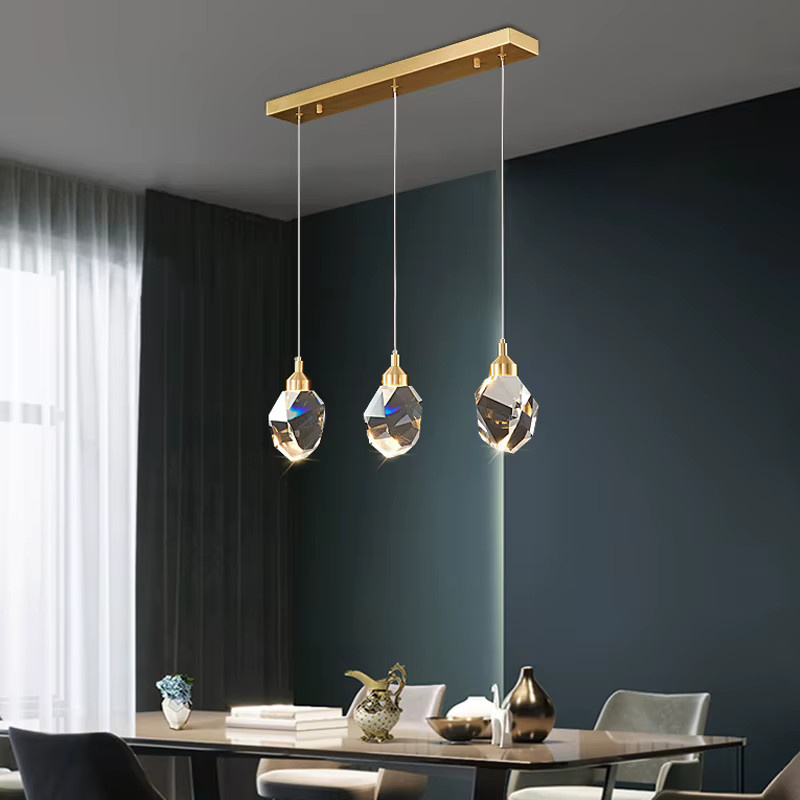 IRALAN LED Kristall Deckenleuchte Modern Nordic Design in Gold/Messing für Wohnzimmer und Schlafzimmer - Bild 2