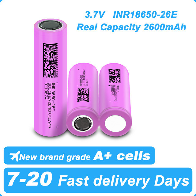 FANHANG 18650 Lithium-Ionen-Akku mit 2600 mAh und 3,7 V für Powerbanks und Taschenlampen - Bild 1