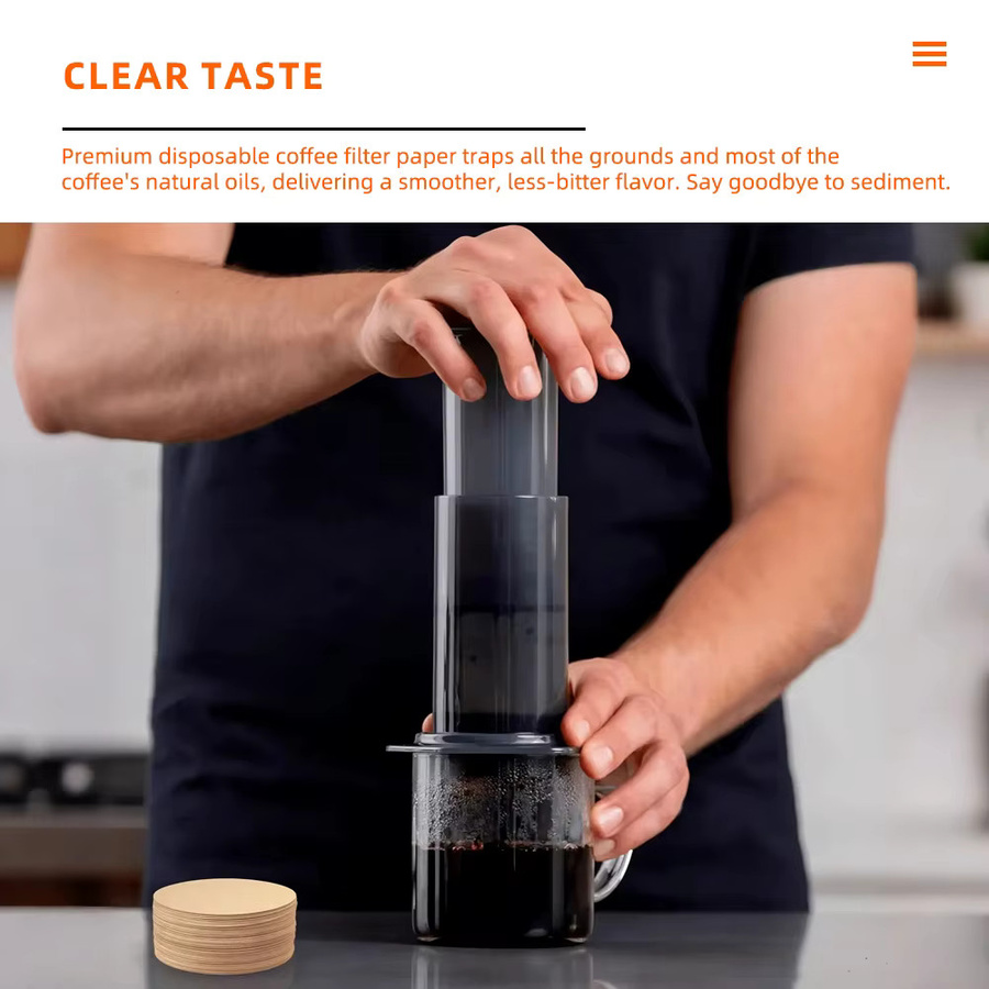 Dalinwell Espresso-Siebscheibe aus Edelstahl mit Einweg-Kaffeefilterpapier, silber, rund, kompatibel mit AeroPress Kaffeemaschinen - Bild 4