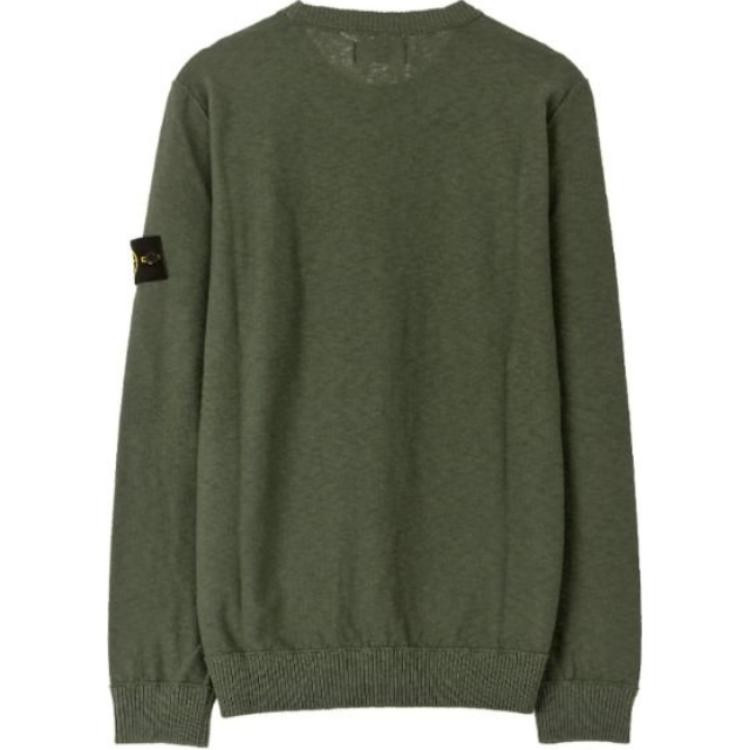 Stone Island Strickpullover, Logo, Schlanke Passform, Herren, Grün, XL - Bild 3
