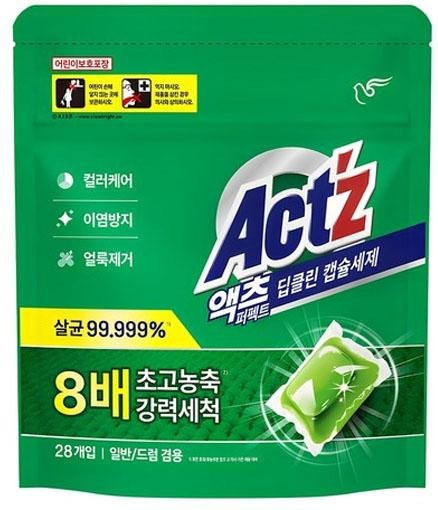 Act'z Perfect Deep Clean Waschmittelkapseln, 28 Stück, Green - Bild 1