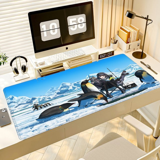 HYBXAXC HD Arknights Endfield Gaming-Mauspad, rutschfestes Gummi-Mauspad in Multicolour für PC und Büro - Bild 1