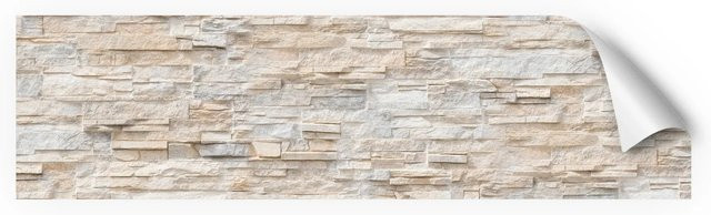Myspotti Küchenrückwandfolie in Beige im Bruchstein-Look, selbstklebend, B: 220 cm, H: 60 cm - Bild 1