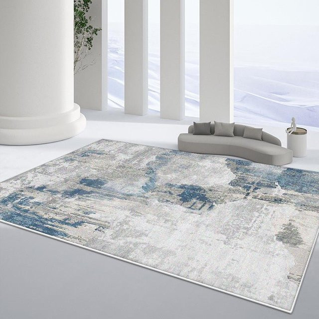 Karpetti Teppich in Gold und Multicolour mit abstraktem Design, rutschfest und waschbar, B/T: 120 x 160 cm - Bild 1