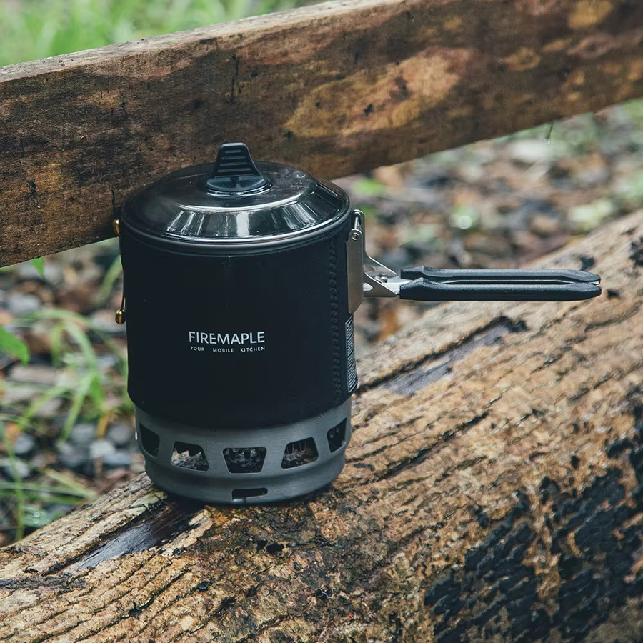 Fire-Maple FMS-X3 Kochsystem Camping Outdoor Gasbrenner Schwarz 2200W mit Piezo-Zündung und 0,8 l Kochtopf - Bild 3