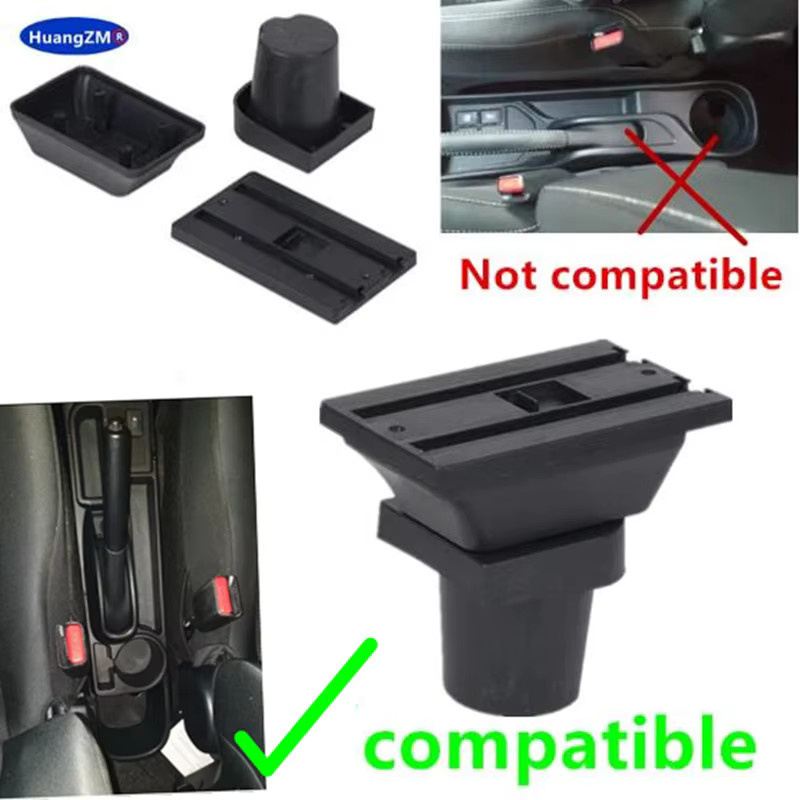 HuangZM Armlehnenbox mit USB-C Ladefunktion für Toyota Yaris 3 und Toyota Hybrid Yaris Vitz in Schwarz - Bild 2