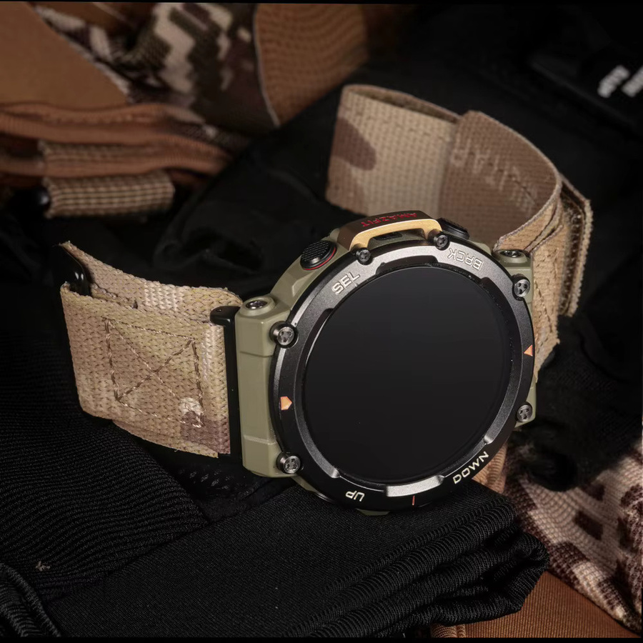 Hemsut Uhrenarmband, Nylon, Military Camouflage, Unisex - Bild 5