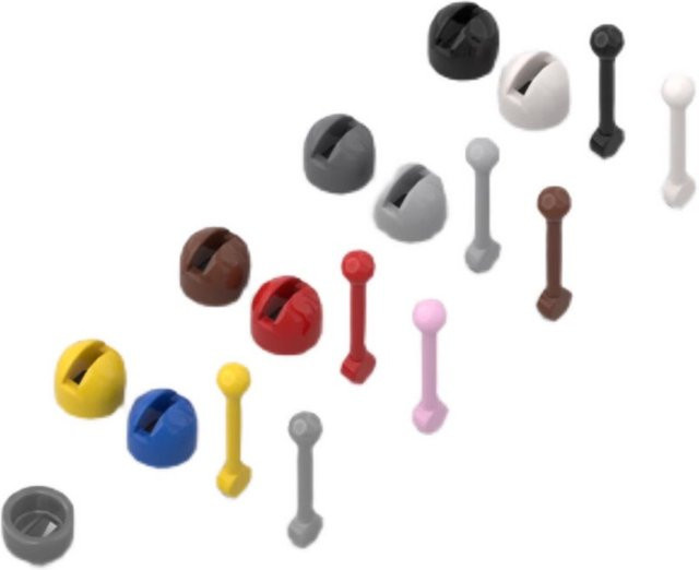 MOC Teil 4592c02 73587 Basis Leva Nera, Bausteine, 20-teiliges Set, Schwarz, Grau - Bild 1