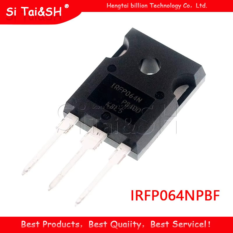 5er Set IRFP064NPBF MOSFET Transistoren, 55V 110A 200W, Schwarz - Bild 2