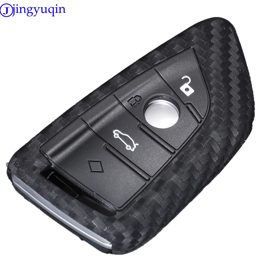 Jingyuqin Silikon Schlüsselhülle in Schwarz für BMW 1, 2, 5, 7 Serie sowie X1, X3, X4, X5, X6 Modelle - Bild 2