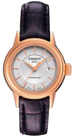 Tissot Armbanduhr Automatik, Roségold, Leder, Weiß, Damen - Bild 1