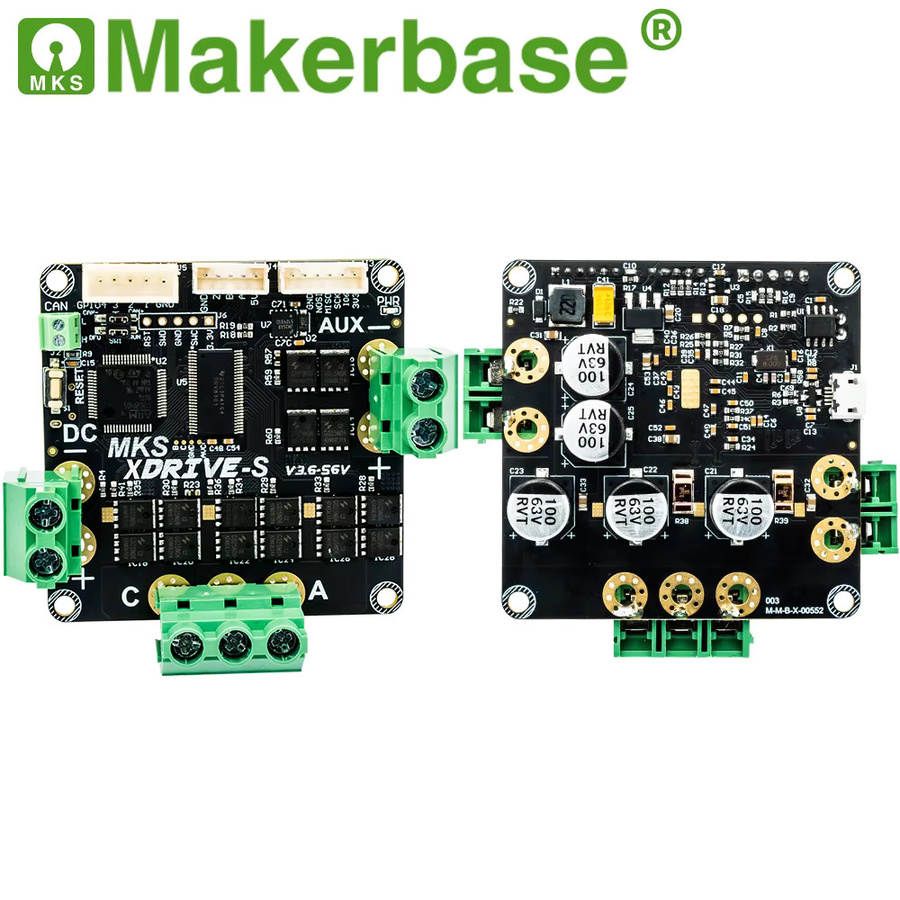 Makerbase MKS XDRIVE 56v Hochpräziser bürstenloser Servomotor-Controller basierend auf ODrv V3.6 Upgrade in Schwarz - Bild 4