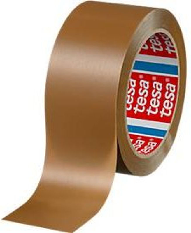 tesa Verpackungsklebeband 4100 für mittelschwere Pakete, braun, 6 Rollen, Breite: 50 mm, Länge: 60 m - Bild 2