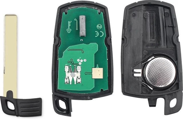 BMW Auto Fernbedienung Schlüssel mit Batterie für CAS3 Serie X5 X6 E60 E61 E70 E71 E87 E90 Z4 in Schwarz - Bild 1