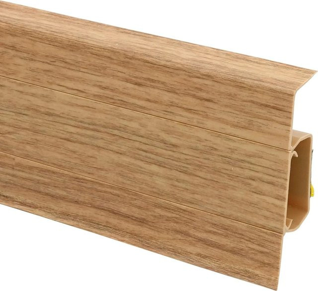 Kabelkanalleiste Döllken Profiles Cubica 60 in Eiche Natur, Farbe: Braun, B/H: 60 mm x 22 mm, Länge: 2500 mm - Bild 1