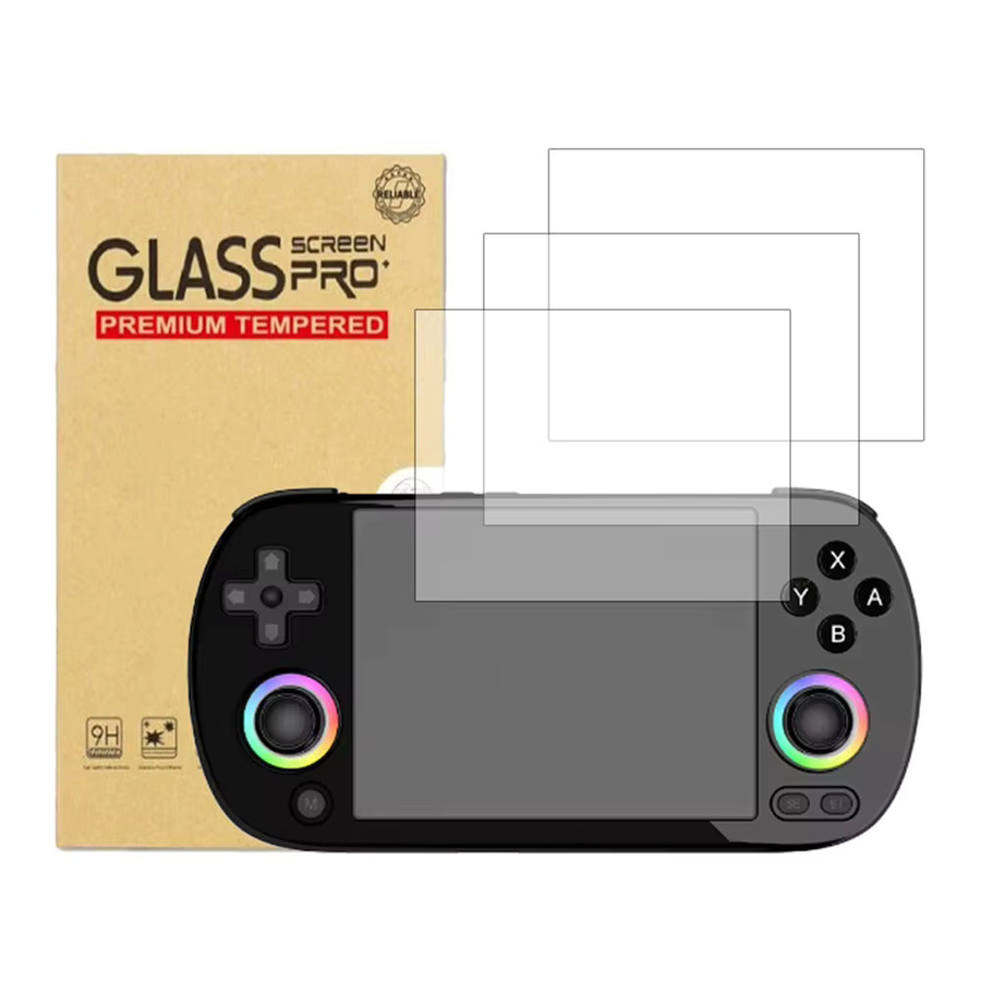 Anbernic RG40XX H HD Displayschutzfolie aus gehärtetem Glas, 9H Härte, transparent - Bild 2