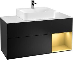 V&B Waschtischunterschrank Finion in Weiß lackiert, Breite: 120 cm, Tiefe: 50,1 cm, Höhe: 50,1 cm - Bild 1