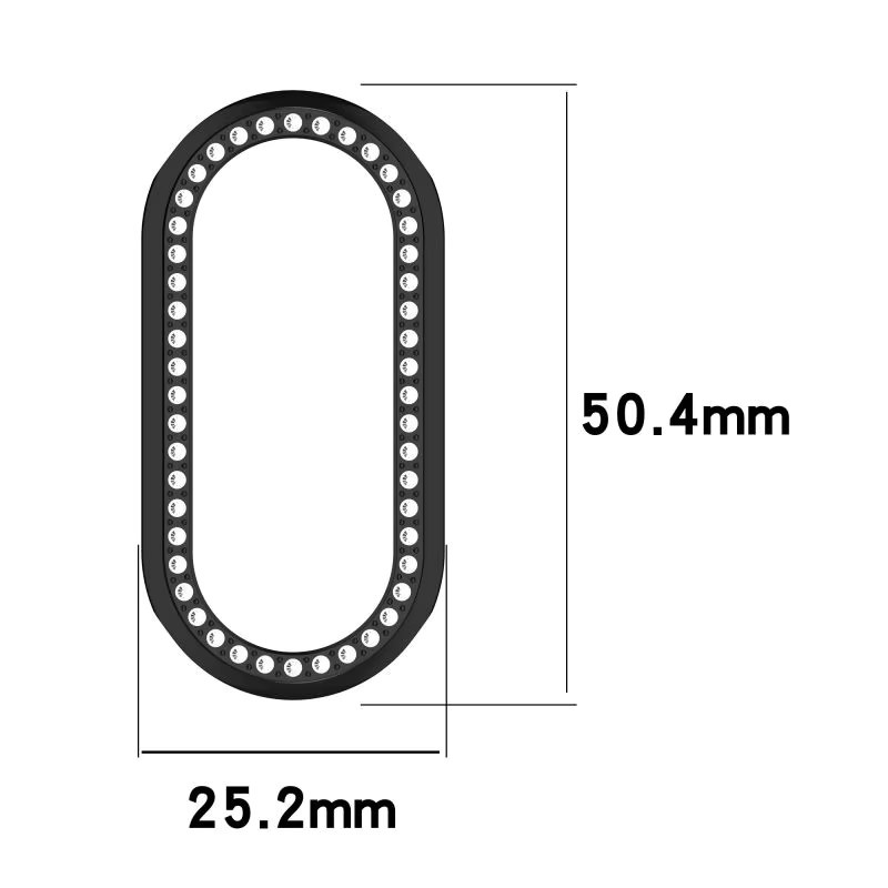 Bling Schutzhülle für Xiaomi Mi Band 10 9 8 NFC mit Diamant-Design aus transparentem PC Hardcase - Bild 4