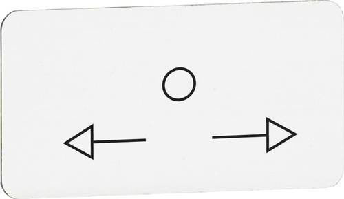 ABB MA6-1080 1SFA611930R1080 Texteinlage aus Kunststoff in Weiß, B: 27 mm, H: 1 mm - Bild 1