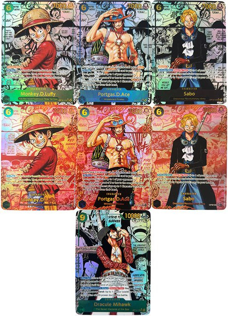 Bandai One Piece Sammelkarten, 7-teiliges Set, Englische Version - Bild 1