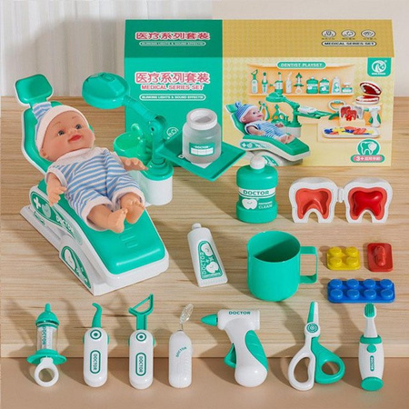 Zahnarzt Arzt Rollenspiel Spielzeug Set Zubehör 3-6 Jahre