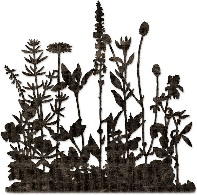 Sizzix Thinlits Stanzschablone Flower Field by Tim Holtz - Bild 1