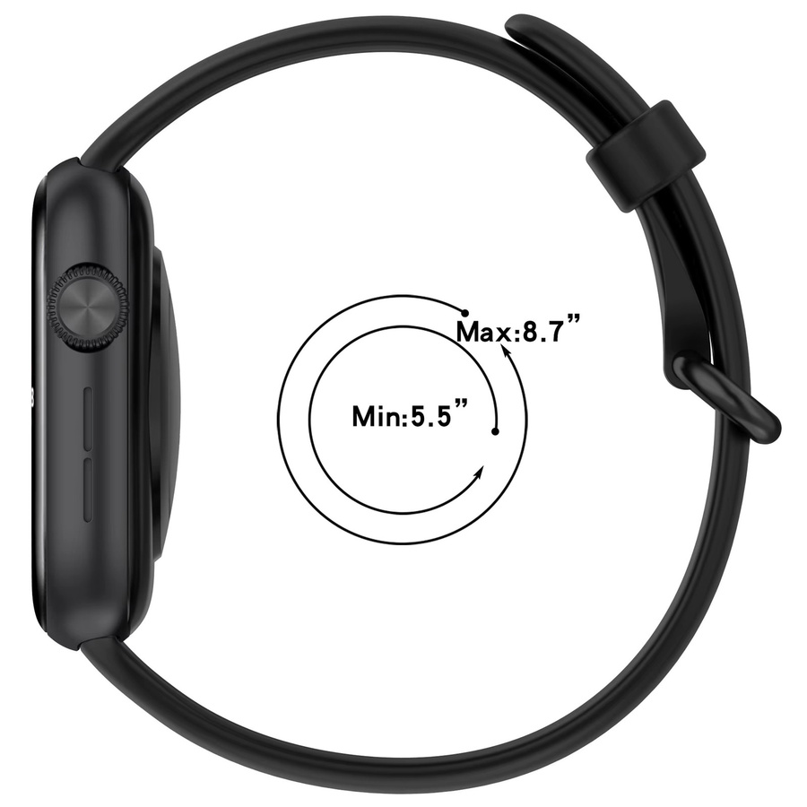 Honor Uhrenarmband Silikon, Schwarz, Unisex - Bild 2