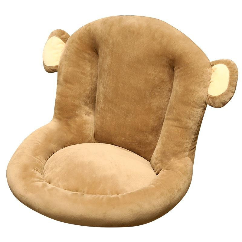 Komfortable halbgeschlossene Sitzmatte für Bürostühle mit Rückenlehne und Kissen zur Schmerzlinderung, B/T/H: 45 x 45 x 40 cm - Bild 4