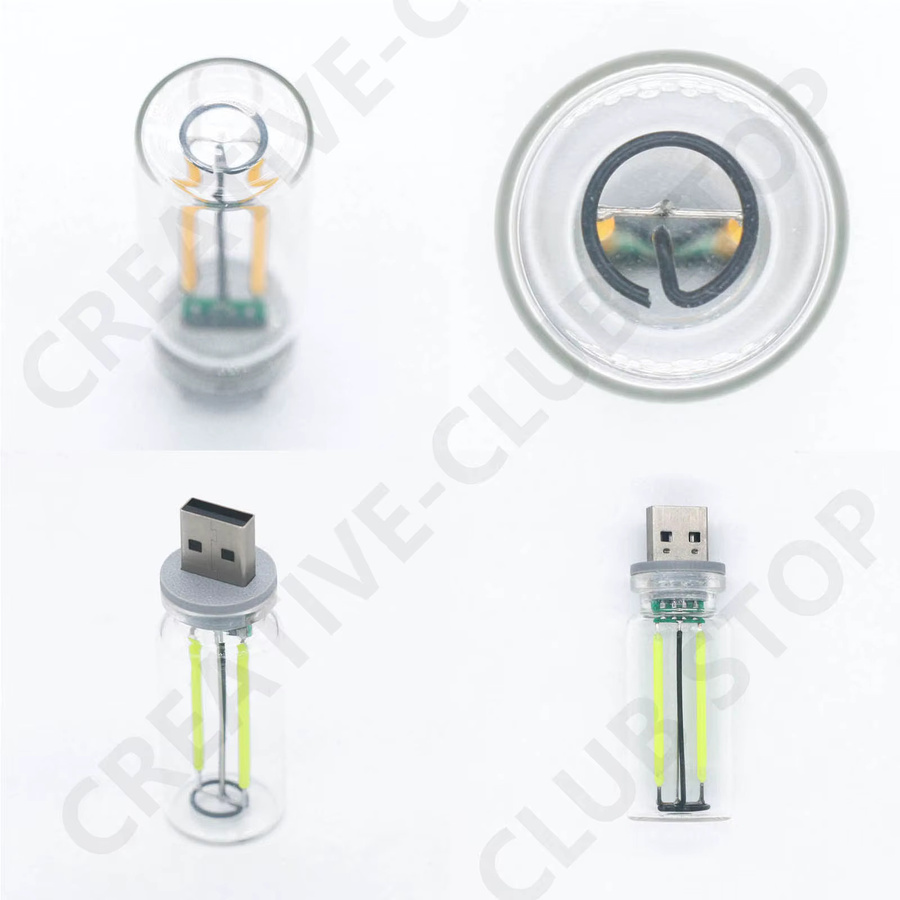 DT&ZM LED Edison Glühbirne mit USB Touch Control als Nachtlicht und Atmosphäre Licht in Warmweiß - Bild 2