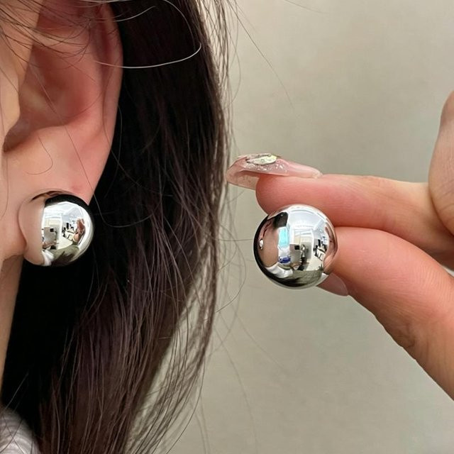 Ohrstecker Messing, Gold, Damen - Bild 1