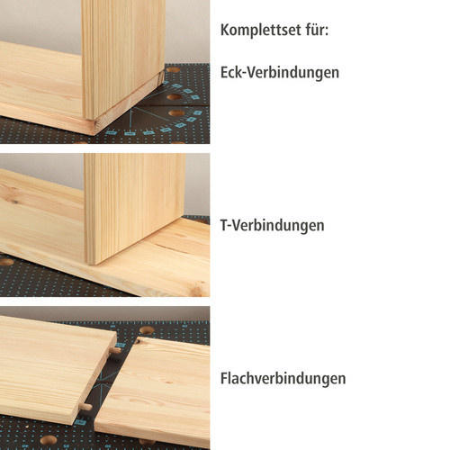 Wolfcraft Universal-Meisterdübler-Set 78-teilig in Grau und Mehrfarbig für Holz und Metall - Bild 5