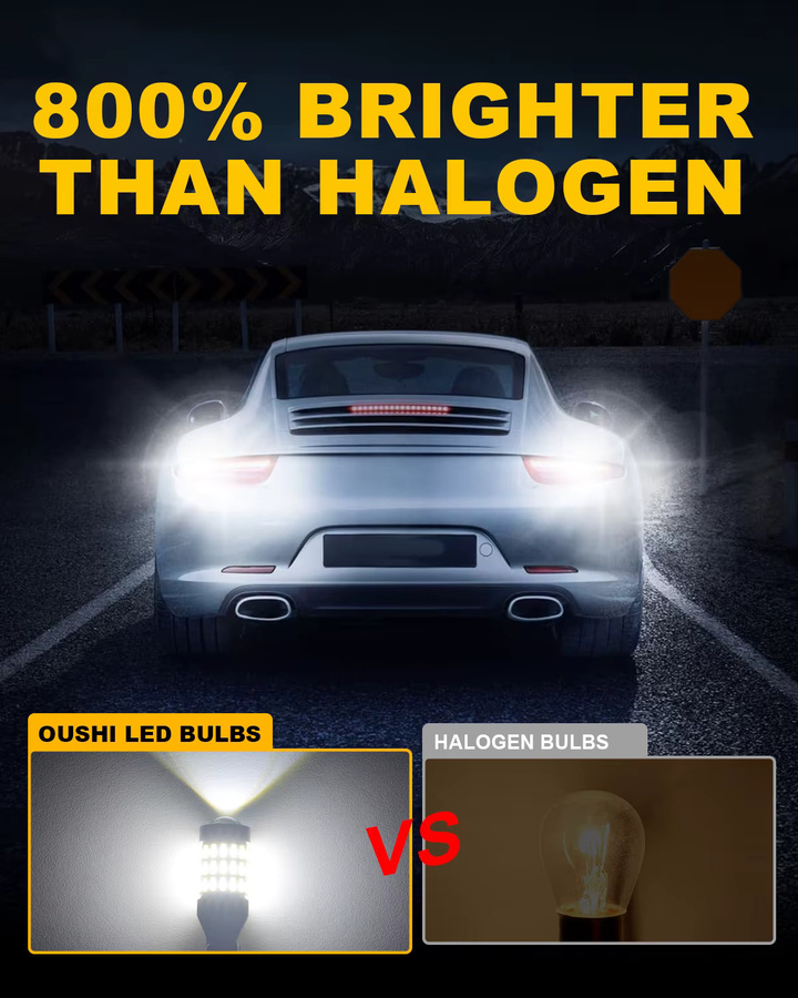 OUSHI 2 Stück W16W T15 LED-Rückfahrlichtbirnen Canbus Fehlerfrei 12V 6000K Xenon Weiß 4000 Lumen 921 912 904 906 LED-Back-Up-Licht - Bild 2
