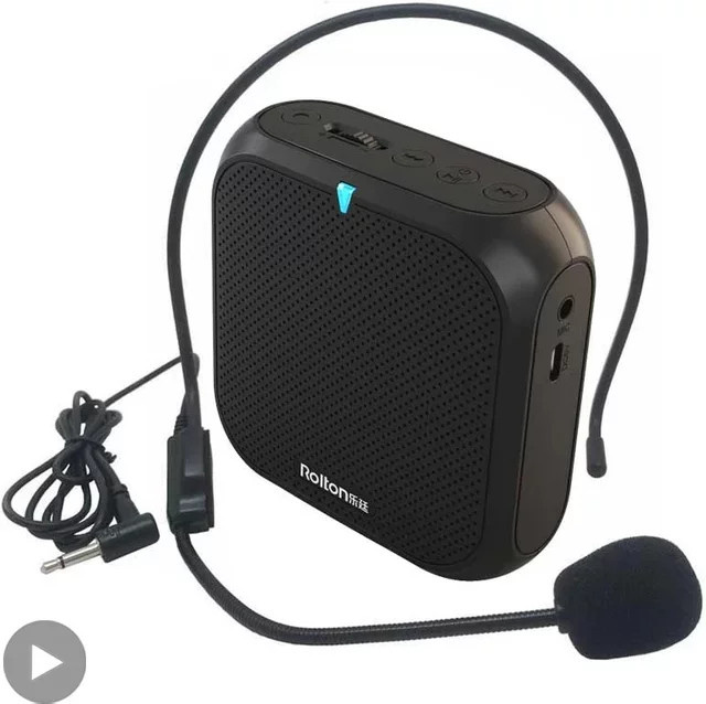 AyeBeau Mini Sprachverstärker mit Headworn Mikrofon und Audio Recorder in Pink - Bild 1