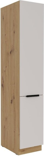 Küchen Hochschrank SOLANO in Kaschmir beige mit fünf Regalböden, Breite: 40 cm - Bild 1