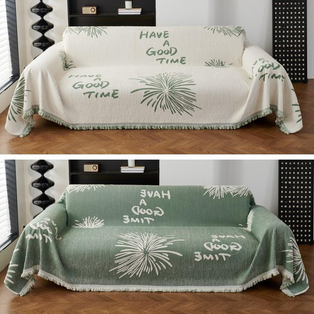 Modernes Chenille Sofa Überwurf Handtuch von Super Six, Anti-Katzenkratzer Sofadecke, B/H: 180 x 130 cm - Bild 1