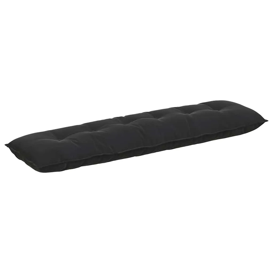 vidaXL Rückenkissen aus Cordstoff in Schwarz, B: 180 cm, H: 50 cm, T: 19 cm - Bild 2