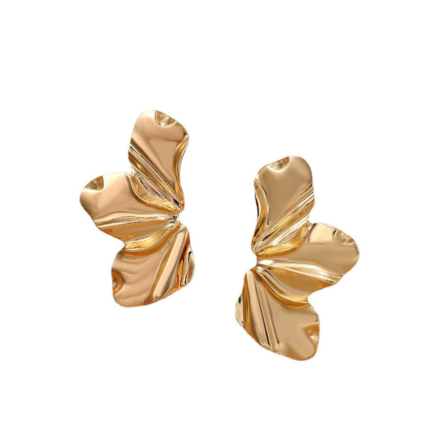 Ohrringe Blütenblätter, Gold, Damen - Bild 3