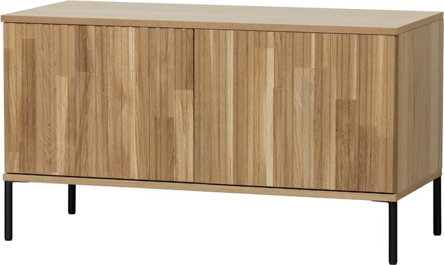 Lowboard MOUTIQUE ALLURE aus Eiche Massivholz in Braun, B/T/H: 100 x 44 x 56 cm - Bild 1