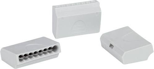 HellermannTyton Verbindungsklemme starr HECE-8X1.5-PA-GY-75 Grau 0.5-1.5mm² 8-polig - Bild 1