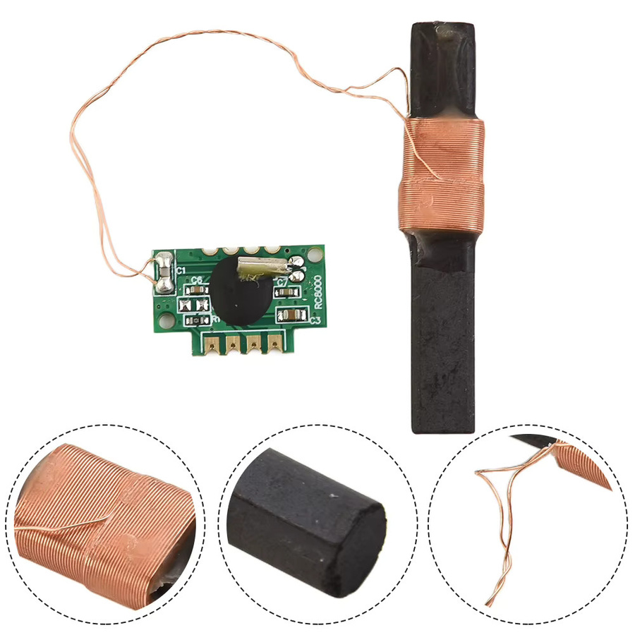 DAZZLEEX DCF77 Empfängermodul Funkzeitmodul mit Antenne, 1,1-3,3 V, 77,5 KHz, DCF-3850N-800, multicolour - Bild 3