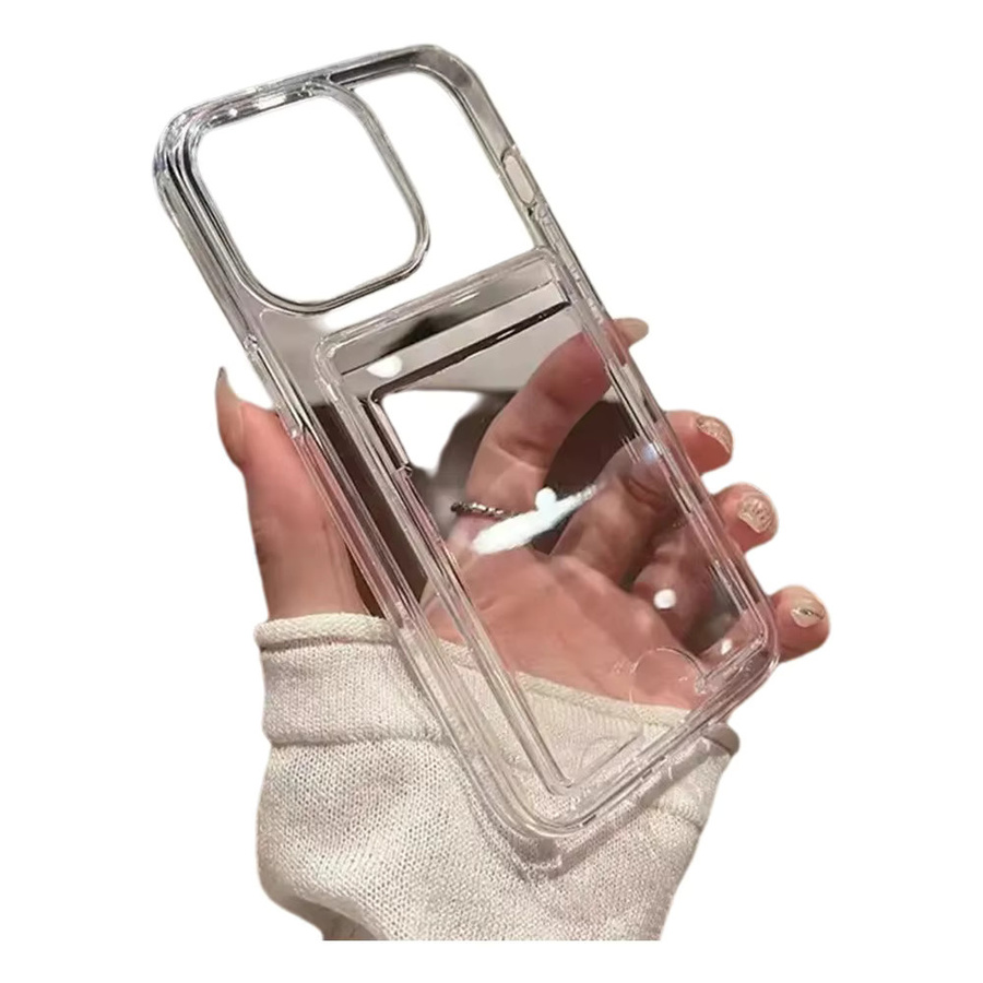 Transparente Stoßfeste Acryl-Handyhülle mit Kartensteckplatz für iPhone 16 15 14 13 12 11 Pro Max Plus XR - Bild 6