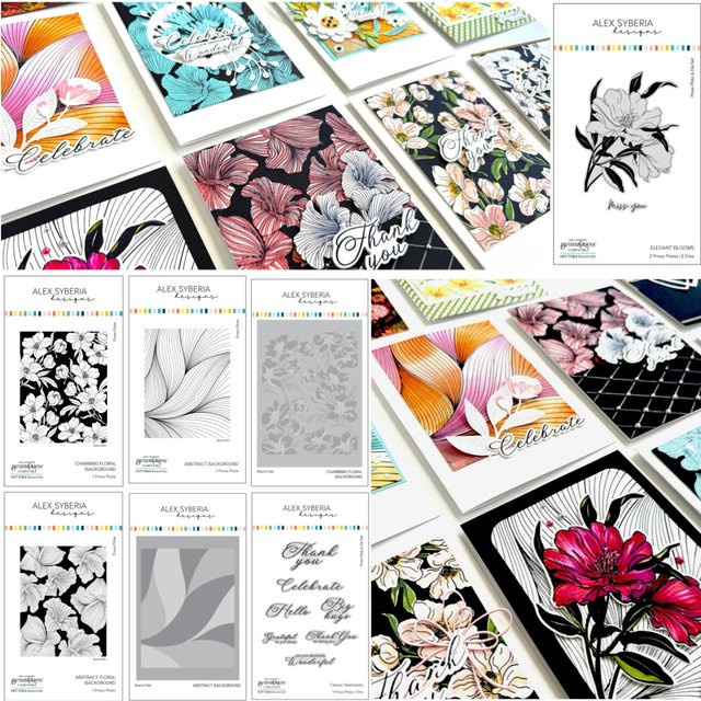 DIY-Sammelalbum mit floralem Hintergrund und geprägtem Design für Bastelarbeiten und Karten-Dekoration - Bild 1