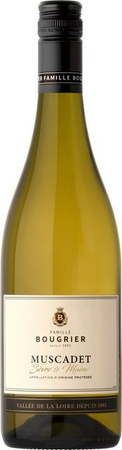 Bougrier Muscadet Sèvre et Maine Weißwein, Melon de Bourgogne, 2024, trocken, 0,75 l