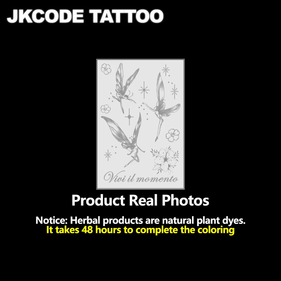 JKCODE TATTOO Kräutertattoo-Aufkleber, Unisex - Bild 3