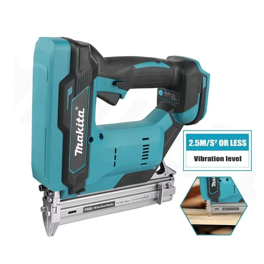 Makita Akku-Dünnnagler DFN350 für Tischlerarbeiten mit 18 V Akku und 15–30 mm Dünnnägeln - Bild 3
