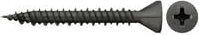 Fischer Gipsfaserplattenschrauben FSN-TPG mit Senkkopf und Phillips-Antrieb, Durchmesser: 3,9 mm, Länge: 35 mm, phosphatiert, schwarz - Bild 1