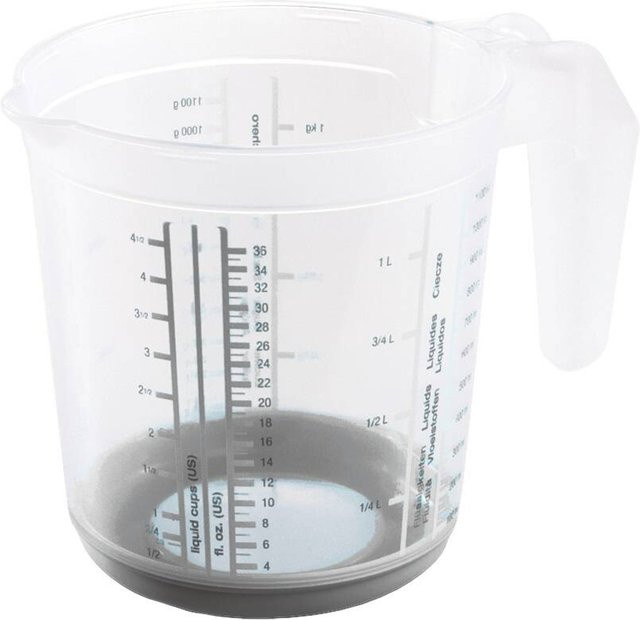 Keeeper Messkanne Massimo mit Anti-Rutsch-Funktion, Nordic Grau, Höhe: 14 cm, Tiefe: 13,5 cm - Bild 1