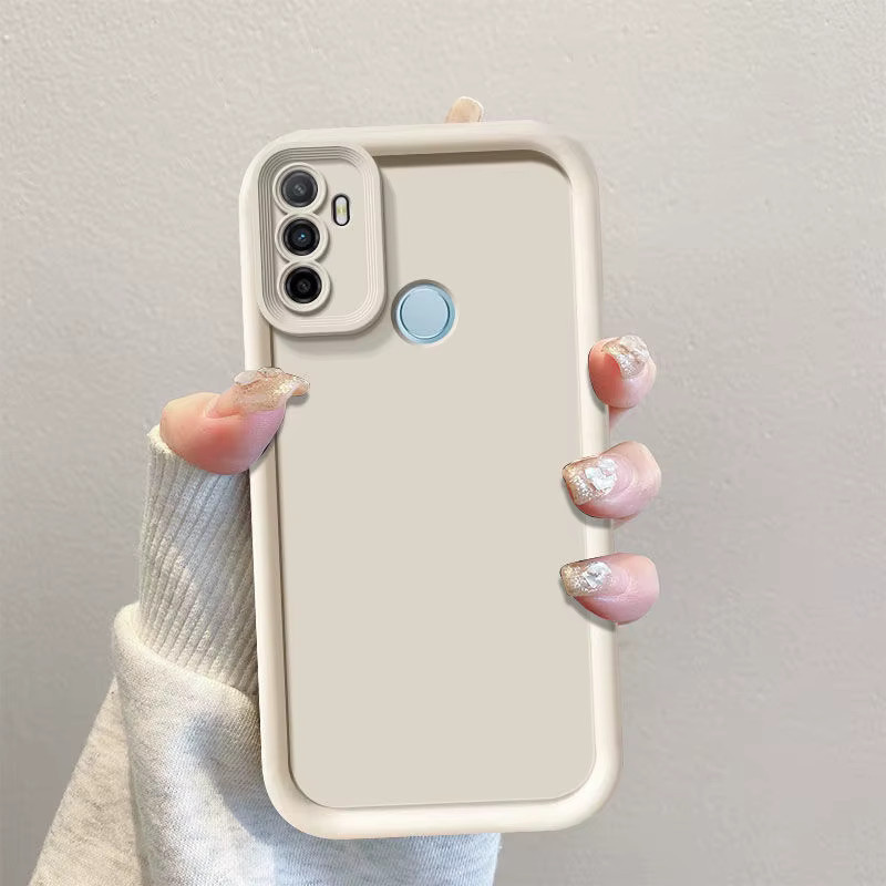 Stoßfeste Handyhülle mit Cartoon-Lächeln für OPPO A53s, A53 (2020), A33 (2020) und A11S (2021) in Weiß - Bild 3