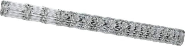 vidaXL Wildzaun aus Eisen, feuerverzinkt, Farbe: Silber, B/H: 1000 x 150 cm - Bild 1