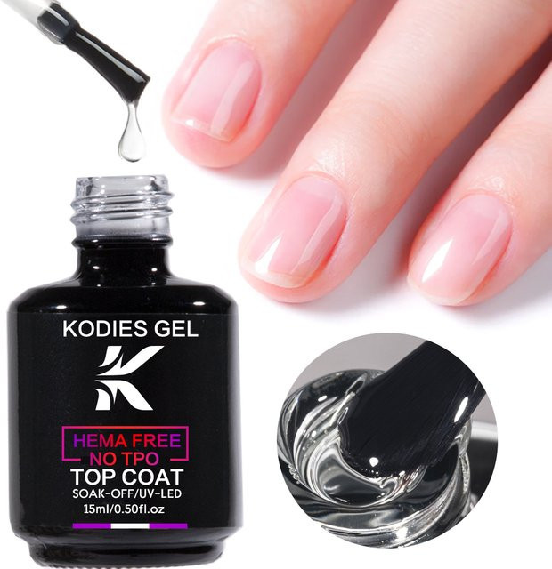 KODIES TPO Free Top Coat UV-Gel-Nagellack, Glänzend - Bild 1